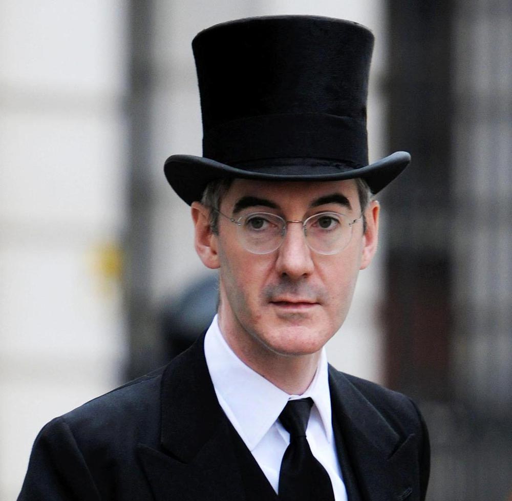 Image result for jacob rees mogg top hat